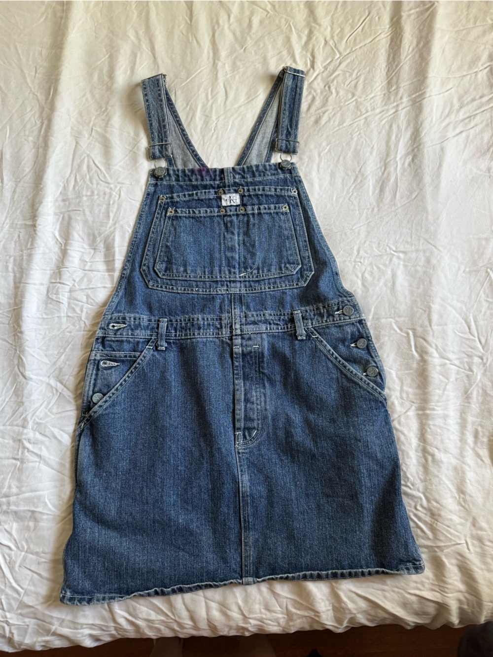 Calvin Klein Jeans Dark Blue Denim Women's Overalls Dress